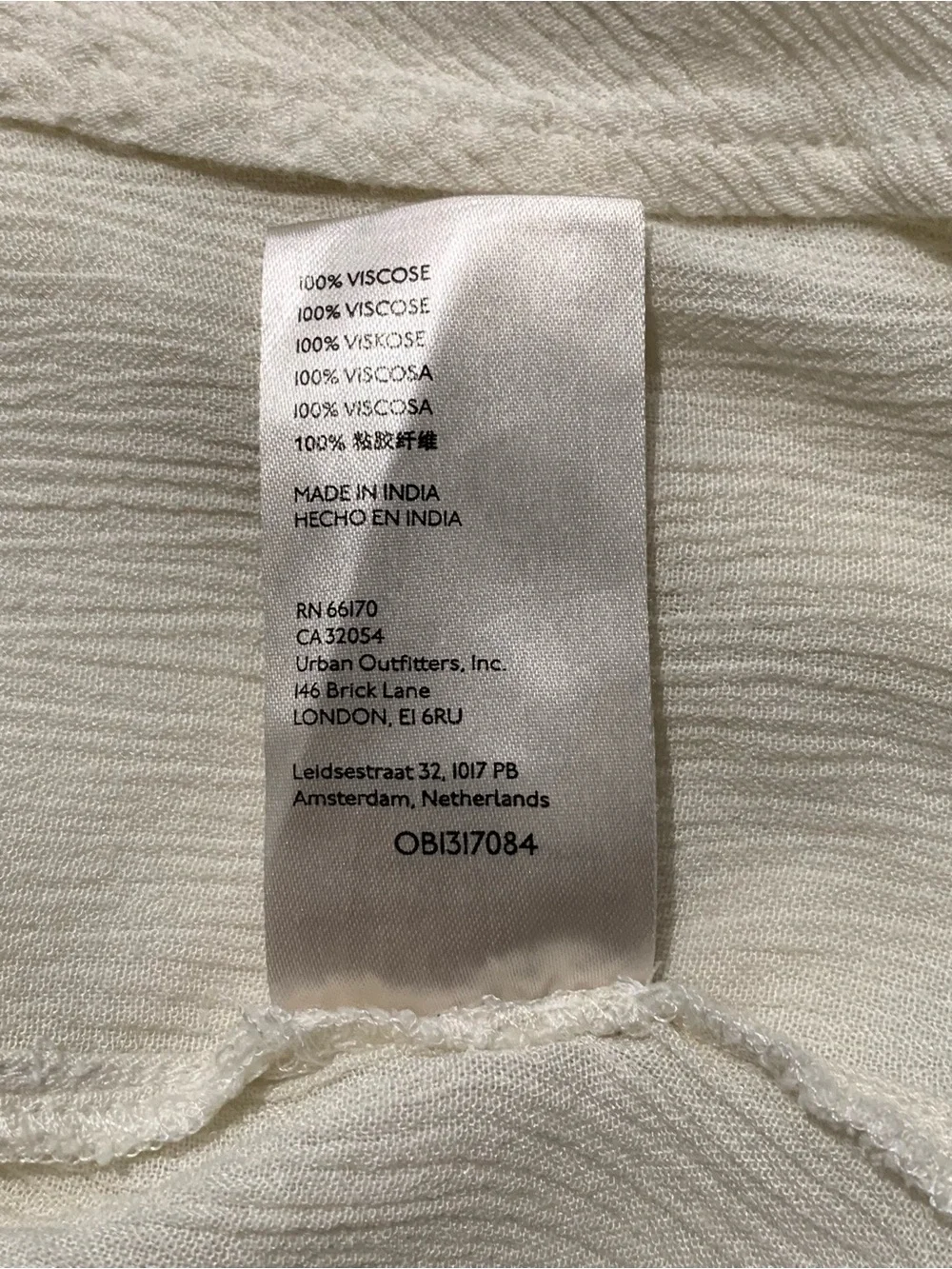 Free People Worlds Apart Cream Tie-Front Long Sleeve Tunic Cover Up, Duster, XL